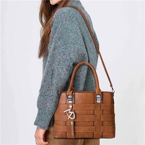 Designer Handbag for Women Ladies Handbags PU Leather Ac167-earthy Yellow - Picture 6 of 7